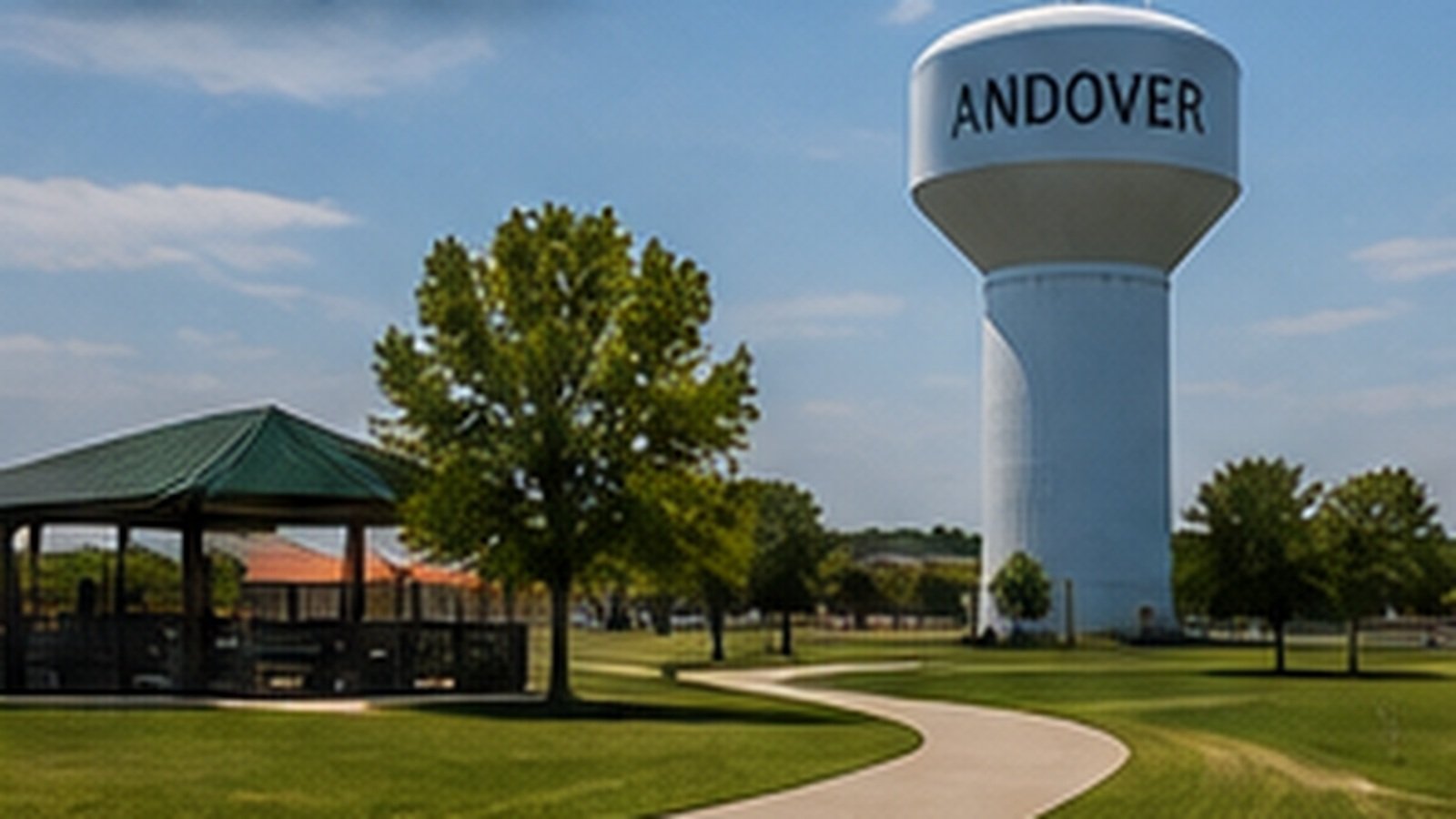 Commercial parking lot striping in Andover, KS
