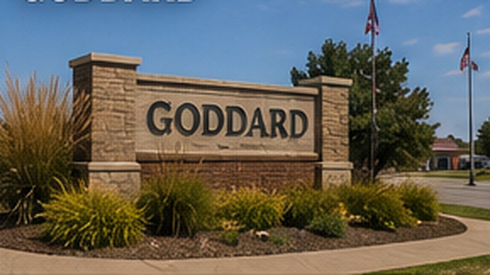 Commercial parking lot striping in Goddard, KS