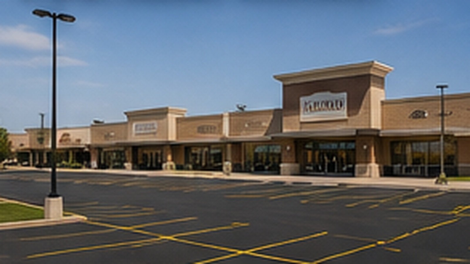 Commercial parking lot striping in Northeast Wichita, KS